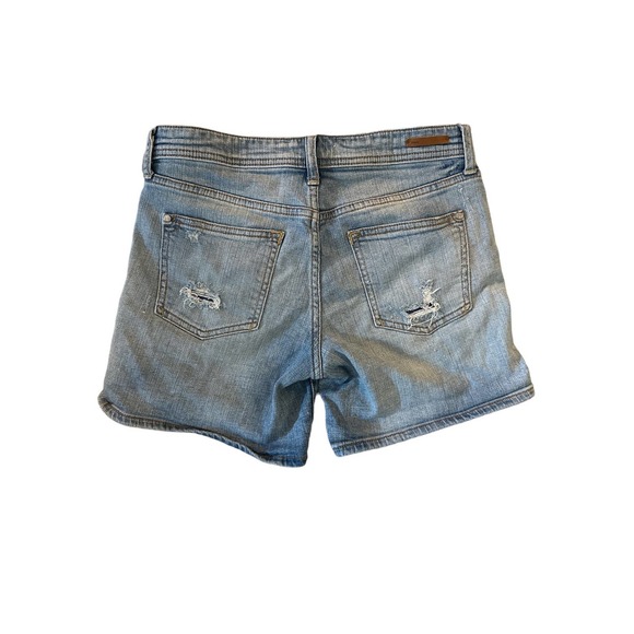 Women 26 Anthropologie Pilcro and Letterpress Denim Jean Shorts Distressed - Picture 2 of 3